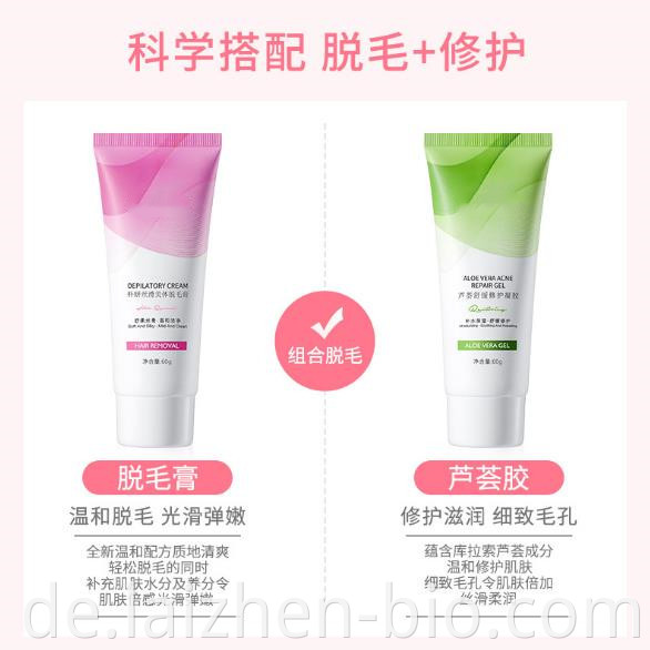 aloe gel body hair removal cream